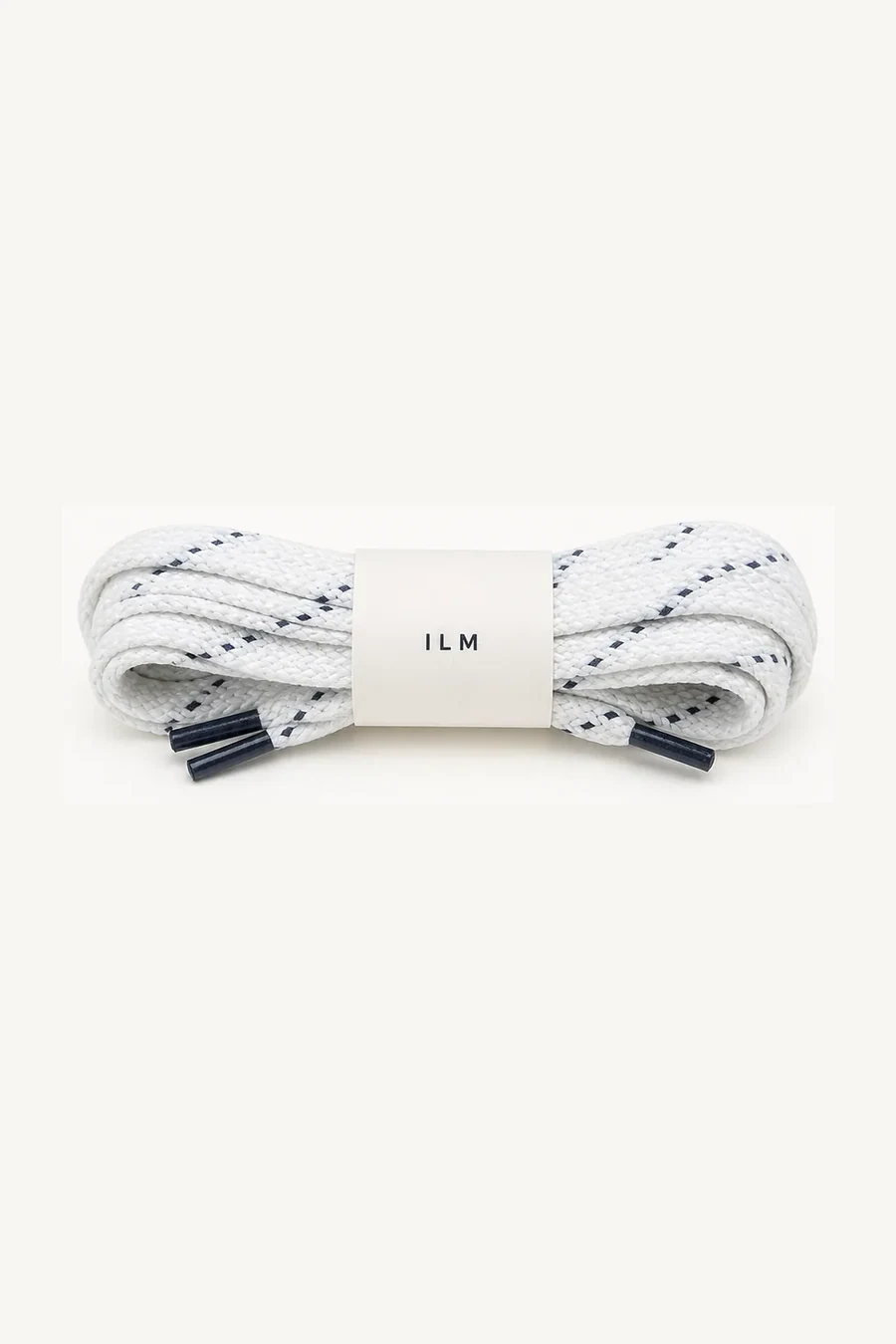 White ILM Hockey waxed laces